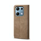 For Redmi Note 14S 4G Denim Texture Casual Style Horizontal Flip Leather Case(Khaki) - 3