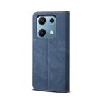 For Redmi Note 14S 4G Denim Texture Casual Style Horizontal Flip Leather Case(Blue) - 3