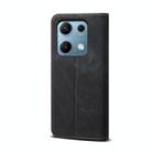 For Redmi Note 14S 4G Denim Texture Casual Style Horizontal Flip Leather Case(Black) - 3