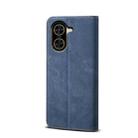 For Redmi A5 4G 171.7mm / Poco C71 Denim Texture Casual Style Horizontal Flip Leather Case(Blue) - 3