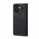 For Redmi A5 4G 171.7mm / Poco C71 Denim Texture Casual Style Horizontal Flip Leather Case(Black) - 3