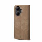 For Redmi Turbo 4 Pro Denim Texture Casual Style Horizontal Flip Leather Case(Khaki) - 3