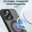 For iPhone 14 Pro Max Wing Series MagSafe Magnetic Ring Holder Phone Case(Black) - 2