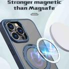 For iPhone 14 Pro Wing Series MagSafe Magnetic Ring Holder Phone Case(Blue) - 2