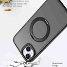 For iPhone 14 Wing Series MagSafe Magnetic Ring Holder Phone Case(Black) - 3