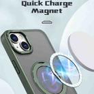 For iPhone 13 Wing Series MagSafe Magnetic Ring Holder Phone Case(Green) - 2