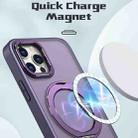 For iPhone 12 Pro Wing Series MagSafe Magnetic Ring Holder Phone Case(Dark Purple) - 2