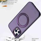 For iPhone 12 Pro Wing Series MagSafe Magnetic Ring Holder Phone Case(Dark Purple) - 3