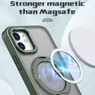 For iPhone 12 Wing Series MagSafe Magnetic Ring Holder Phone Case(Green) - 2