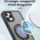 For iPhone 11 Pro Max Wing Series MagSafe Magnetic Ring Holder Phone Case(Black) - 2