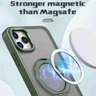 For iPhone 11 Pro Max Wing Series MagSafe Magnetic Ring Holder Phone Case(Green) - 2