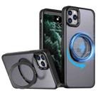 For iPhone 11 Pro Wing Series MagSafe Magnetic Ring Holder Phone Case(Black) - 1