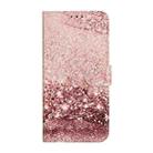 For iPhone 16 Pro Max Colored Drawing Marble Pattern Leather Phone Case(Rose Gold) - 2