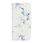 For iPhone 16 Pro Max Colored Drawing Marble Pattern Leather Phone Case(White Marble) - 2