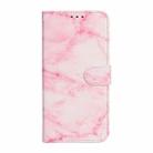 For iPhone 16 Pro Max Colored Drawing Marble Pattern Leather Phone Case(Pink Marble) - 2