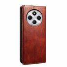 For Redmi 14C 4G Oil Wax Crazy Horse Texture Leather Phone Case(Brown) - 3