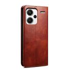 For Redmi Note 13 Pro+ Oil Wax Crazy Horse Texture Leather Phone Case(Brown) - 3