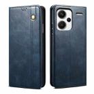 For Redmi Note 13 Pro+ Oil Wax Crazy Horse Texture Leather Phone Case(Blue) - 1