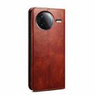 For Redmi K80 Pro Oil Wax Crazy Horse Texture Leather Phone Case(Brown) - 3