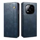 For Redmi Note 14 Pro+ 5G Oil Wax Crazy Horse Texture Leather Phone Case(Blue) - 1