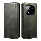 For Redmi Note 14 Pro+ 5G Oil Wax Crazy Horse Texture Leather Phone Case(Green) - 1