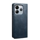 For Redmi Note 14 4G Global 163.25mm Oil Wax Crazy Horse Texture Leather Phone Case(Blue) - 3
