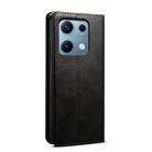 For Redmi Note 14S 4G Oil Wax Crazy Horse Texture Leather Phone Case(Black) - 3