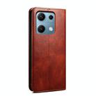 For Redmi Note 14S 4G Oil Wax Crazy Horse Texture Leather Phone Case(Brown) - 3