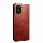 For Redmi A5 4G 171.7mm / Poco C71 Oil Wax Crazy Horse Texture Leather Phone Case(Brown) - 3
