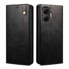 For Redmi Turbo 4 Pro Oil Wax Crazy Horse Texture Leather Phone Case(Black) - 1