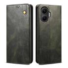 For Redmi Turbo 4 Pro Oil Wax Crazy Horse Texture Leather Phone Case(Green) - 1