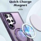 For Samsung Galaxy S24 Ultra 5G Wing Series MagSafe Magnetic Ring Holder Phone Case(Dark Purple) - 2