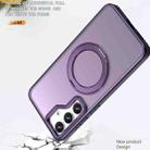 For Samsung Galaxy S24 5G Wing Series MagSafe Magnetic Ring Holder Phone Case(Dark Purple) - 3