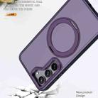 For Samsung Galaxy S23+ 5G Wing Series MagSafe Magnetic Ring Holder Phone Case(Dark Purple) - 3