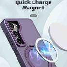 For Samsung Galaxy S23 5G Wing Series MagSafe Magnetic Ring Holder Phone Case(Dark Purple) - 2