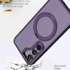 For Samsung Galaxy S23 5G Wing Series MagSafe Magnetic Ring Holder Phone Case(Dark Purple) - 3