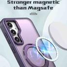 For Samsung Galaxy S23 FE 5G Wing Series MagSafe Magnetic Ring Holder Phone Case(Dark Purple) - 2