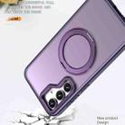 For Samsung Galaxy S23 FE 5G Wing Series MagSafe Magnetic Ring Holder Phone Case(Dark Purple) - 3