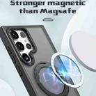 For Samsung Galaxy S22 Ultra 5G Wing Series MagSafe Magnetic Ring Holder Phone Case(Black) - 2