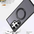 For Samsung Galaxy S22 Ultra 5G Wing Series MagSafe Magnetic Ring Holder Phone Case(Black) - 3