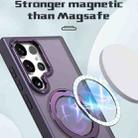 For Samsung Galaxy S22 Ultra 5G Wing Series MagSafe Magnetic Ring Holder Phone Case(Dark Purple) - 2