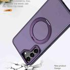 For Samsung Galaxy S22+ 5G Wing Series MagSafe Magnetic Ring Holder Phone Case(Dark Purple) - 3