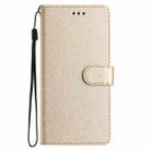 For iPhone 16 Pro Silk Texture Horizontal Flip Leather Phone Case(Gold) - 3