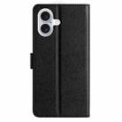 For iPhone 17 Silk Texture Horizontal Flip Leather Phone Case(Black) - 3