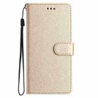 For iPhone 17 Silk Texture Horizontal Flip Leather Phone Case(Gold) - 2