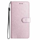 For iPhone 17 Silk Texture Horizontal Flip Leather Phone Case(Rose Pink) - 2