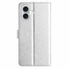 For iPhone 17 Silk Texture Horizontal Flip Leather Phone Case(Silver) - 3
