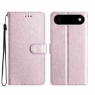 For iPhone 17 Air Silk Texture Horizontal Flip Leather Phone Case(Rose Pink) - 1