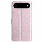 For iPhone 17 Air Silk Texture Horizontal Flip Leather Phone Case(Rose Pink) - 3