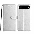For iPhone 17 Air Silk Texture Horizontal Flip Leather Phone Case(Silver) - 1